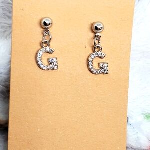 7/$10 G Initial Earrings, New